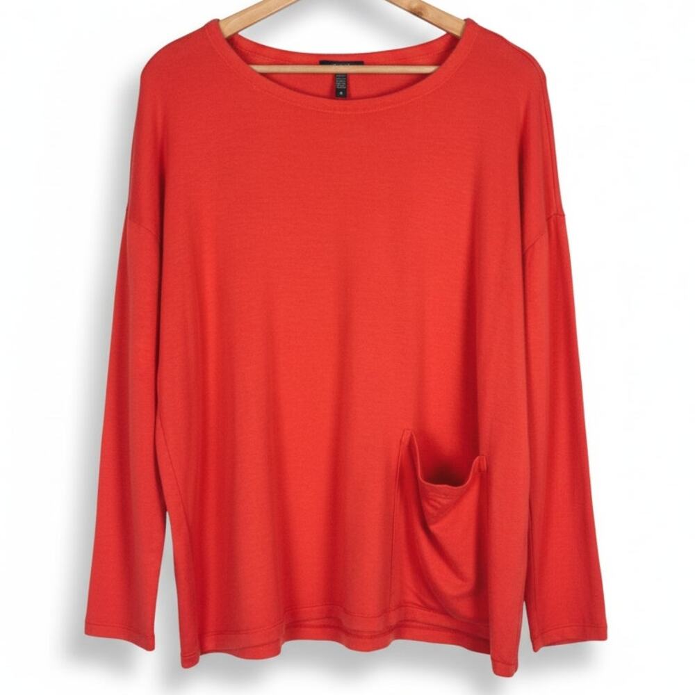 Eileen Fisher Women's S Minimalist Sustainable Classic Coastal Artsy Knit Top